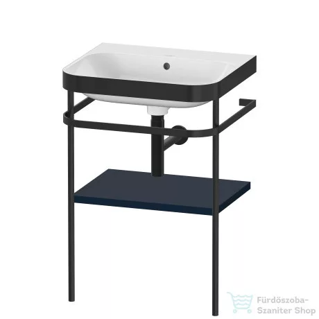 Duravit HAPPY D.2 Plus bútorral aláépíthető mosdó csaplyuk nélkül,c-bonded fémállvánnyal,Night Blue Satin Matt Lacquer HP4735N9898