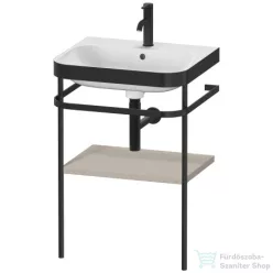   Duravit HAPPY D.2 Plus bútorral aláépíthető mosdó 1 csaplyukkal,c-bonded fémállvánnyal,Taupe Satin Matt Lacquer HP4735O6060