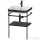 Duravit HAPPY D.2 Plus bútorral aláépíthető mosdó 1 csaplyukkal,c-bonded fémállvánnyal,Brushed Walnut Real wood veneer HP4735O6969