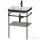 Duravit HAPPY D.2 Plus bútorral aláépíthető mosdó 1 csaplyukkal,c-bonded fémállvánnyal,Stone Grey Satin Matt Lacquer HP4735O9292