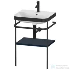 Duravit HAPPY D.2 Plus bútorral aláépíthető mosdó 1 csaplyukkal,c-bonded fémállvánnyal,Night Blue Satin Matt Lacquer HP4735O9898
