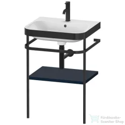   Duravit HAPPY D.2 Plus bútorral aláépíthető mosdó 1 csaplyukkal,c-bonded fémállvánnyal,Night Blue Satin Matt Lacquer HP4735O9898