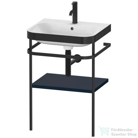 Duravit HAPPY D.2 Plus bútorral aláépíthető mosdó 1 csaplyukkal,c-bonded fémállvánnyal,Night Blue Satin Matt Lacquer HP4735O9898