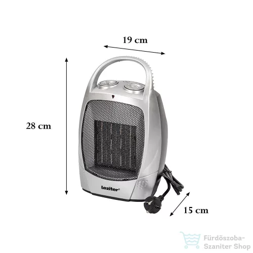 Leziter Loa elektromos kerámiabetétes hősugárzó 750W/1500W HPC-D1501L