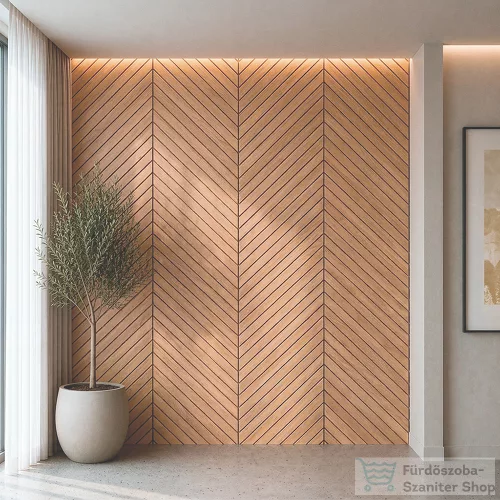 Leziter Akusztikus falpanel Deco I bambusz hatású 260x60x1,8 cm HS0304-002-BAM