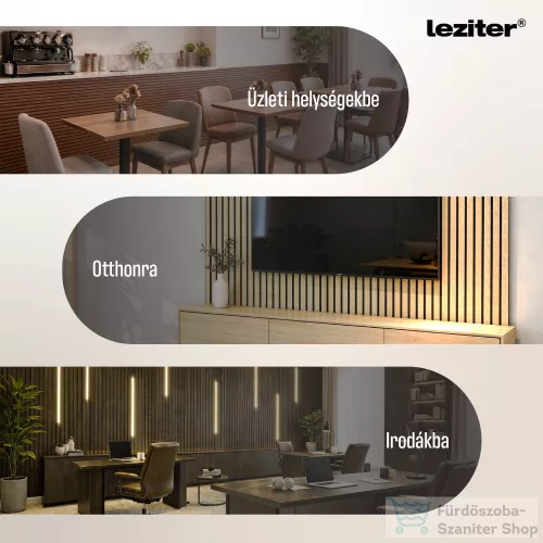 Leziter Akusztikus falpanel Deco I bambusz hatású 260x60x1,8 cm HS0304-002-BAM