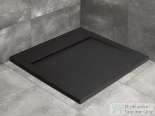 Radaway Teos C 90x90 műmárvány zuhanytálca fekete HTC9090-54