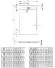 Radaway Teos F 100x80 műmárvány zuhanytálca cemento HTF10080-74