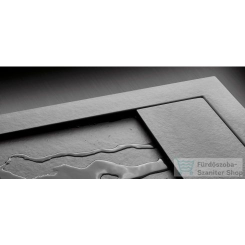Radaway Teos F 140x100 műmárvány zuhanytálca antracit HTF140100-64