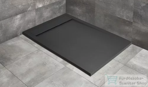 Radaway Teos F 180x90 műmárvány zuhanytálca antracit HTF18090-64