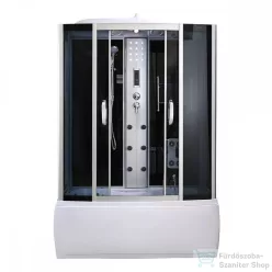   Leziter Emilia 150 Hidromasszázs Kádkabin elektronikával Black HTSR-150B