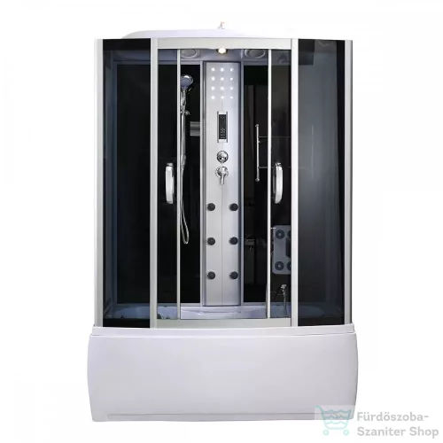 Leziter Emilia 150 Hidromasszázs Kádkabin elektronikával Black HTSR-150B