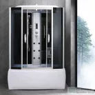 Leziter Emilia 150 Hidromasszázs Kádkabin elektronikával Black HTSR-150B