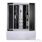 Leziter Emilia 170 Hidromasszázs Kádkabin elektronikával Black HTSR-170B