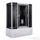 Leziter Emilia 170 Hidromasszázs Kádkabin elektronikával Black HTSR-170B