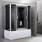 Leziter Emilia 170 Hidromasszázs Kádkabin elektronikával Black HTSR-170B