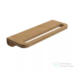   Sapho HIMALAYA polc törölközőtartóval, 400x145mm, bambusz (HY19)