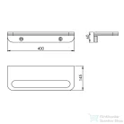 Sapho HIMALAYA polc törölközőtartóval, 400x145mm, bambusz (HY19)