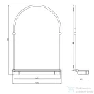 Sapho TIGA keretes tükör, 48x67cm, bronz (HZ206)