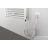 AQUALINE DIRECT-E elektromos fürdőszobai radiátor fűtőpatronnal, egyenes, 450x960cm, 300W, fehér (ILE94T)