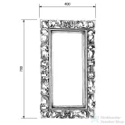 Sapho SAMBLUNG tükör fa kerettel, 40x70cm, arany (IN110)