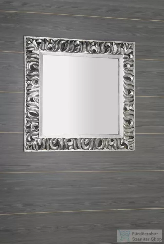 Sapho ZEEGRAS tükör fa kerettel, 90x90cm, antik ezüst (IN401)