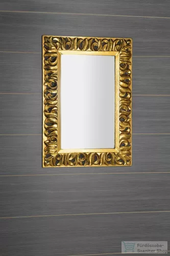 Sapho ZEEGRAS tükör fa kerettel, 70x100cm, arany (IN448)