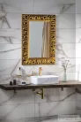 Sapho ZEEGRAS tükör fa kerettel, 70x100cm, arany (IN448)