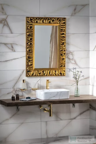 Sapho ZEEGRAS tükör fa kerettel, 70x100cm, arany (IN448)