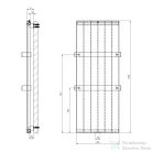 Sapho MAGNIFICA radiátor 456x1206 cm, 549W, textúrált fehér IR135