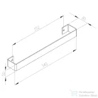 Sapho COLONNA törölközőtartó 298x74mm, csiszolt inox IRPA12