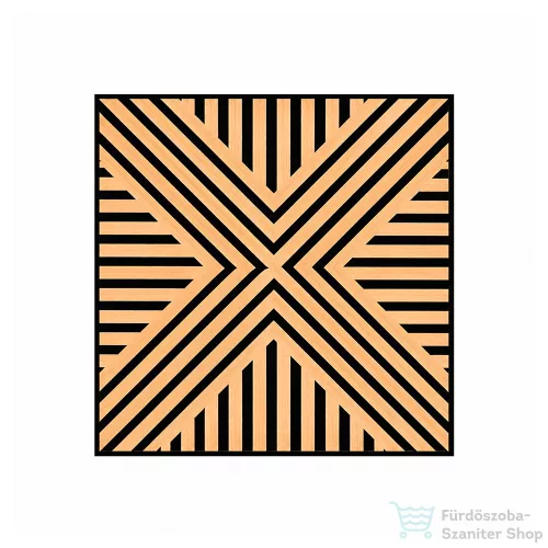 Leziter Akusztikus falpanel Deco VII bambusz hatású 60x60x1,8 cm J01TF06-BAM