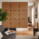 Leziter Akusztikus falpanel Deco VII bambusz hatású 60x60x1,8 cm J01TF06-BAM
