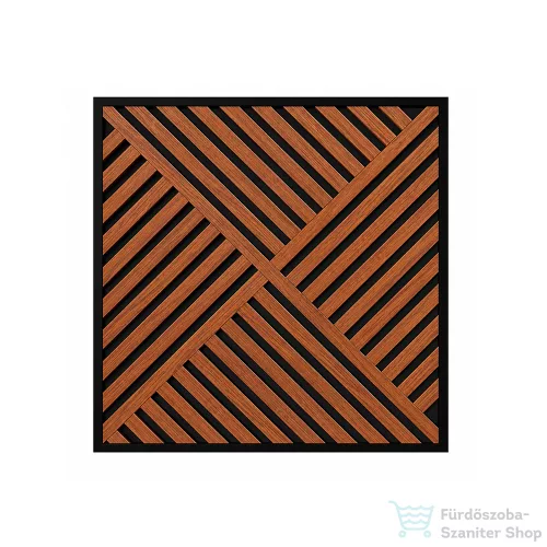 Leziter Akusztikus falpanel Deco VIII dió hatású 60x60x1,8 cm J01TF08-WAL