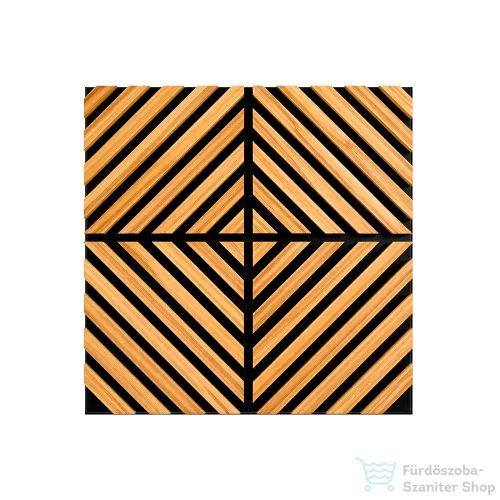 Leziter Akusztikus falpanel Deco IX bambusz hatású 60x60x1,8 cm J01TF14-BAM