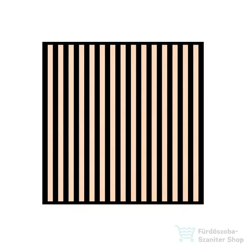 Leziter Akusztikus falpanel Deco II bambusz hatású 60x60x1,8 cm J01TF15-BAM