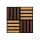 Leziter Akusztikus falpanel Deco X bambusz hatású 60x60x1,8 cm J01TF16-BAM