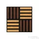 Leziter Akusztikus falpanel Deco X bambusz hatású 60x60x1,8 cm J01TF16-BAM