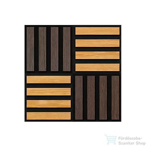 Leziter Akusztikus falpanel Deco X olajos tölgy hatású 60x60x1,8 cm J01TF16-OAK