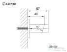 Sapho JUMPER fali fix kézizuhanytartó, króm (JM470)