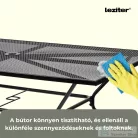 Leziter Melfi fém mesh kerti asztal 150x90x75 cm antracit JYL-22092-ANT