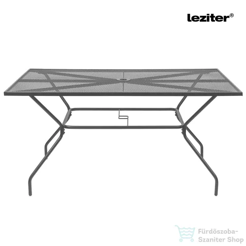 Leziter Melfi fém mesh kerti asztal 150x90x75 cm antracit JYL-22092-ANT