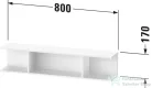 Duravit KETHO.2 80x17x15 cm-es fali polc rögzítőszettel, matt fehér K21208018180000