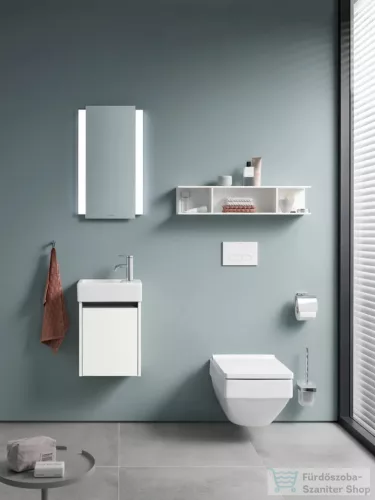 Duravit KETHO.2 80x17x15 cm-es fali polc rögzítőszettel, fényes fehér K21208022220000