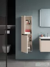 Duravit KETHO.2 132x40x24 cm-es, fali, 2 ajtós bútor, balos, szupermatt taupe K21319L83830000