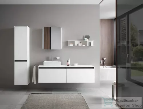 Duravit KETHO.2 176x40x36 cm-es, fali, 2 ajtós magas szekrény, balos, matt fehér K21329L18180000