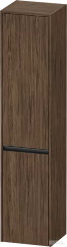 Duravit KETHO.2 176x40x36 cm-es, fali, 2 ajtós magas szekrény, balos, matt sötét dió K21329L21210000