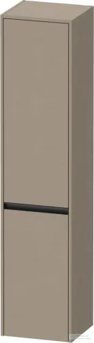 Duravit KETHO.2 176x40x36 cm-es, fali, 2 ajtós magas szekrény, balos, matt len K21329L75750000