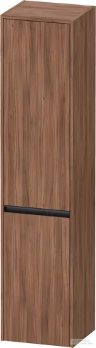 Duravit KETHO.2 176x40x36 cm-es, fali, 2 ajtós magas szekrény, balos, matt dió K21329L79790000