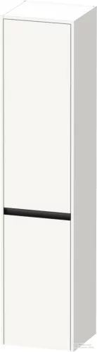 Duravit KETHO.2 176x40x36 cm-es, fali, 2 ajtós magas szekrény, balos, szupermatt fehér K21329L84840000
